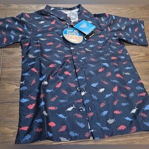 New Columbia  kids Navy Short Sleeve Shirt